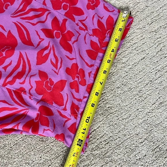 Billabong Peachy Keen Matching Pink Hawaiian Floral Skirt Set - Picture 13 of 16